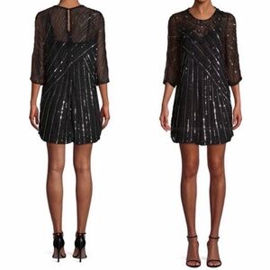 Parker Black Sequin Mini Dress